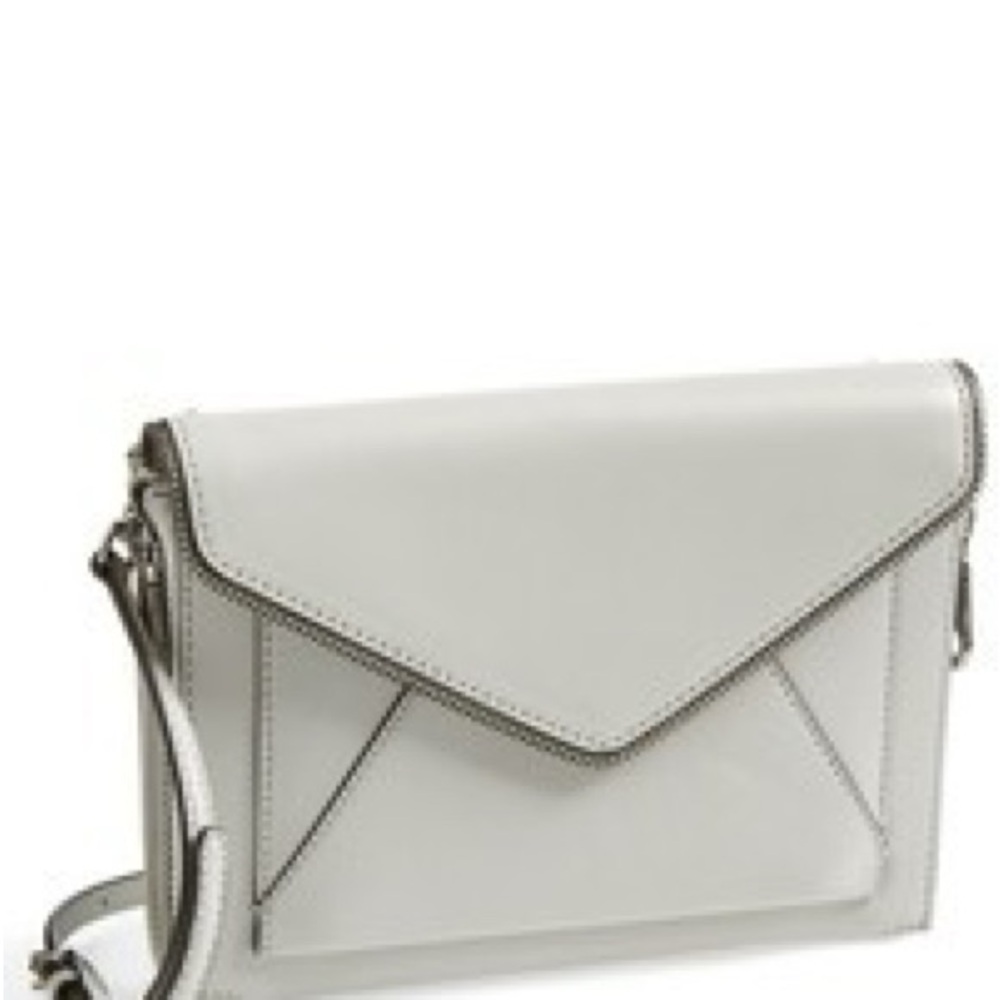 Rebecca Minkoff gray Marlow mini Crossbody